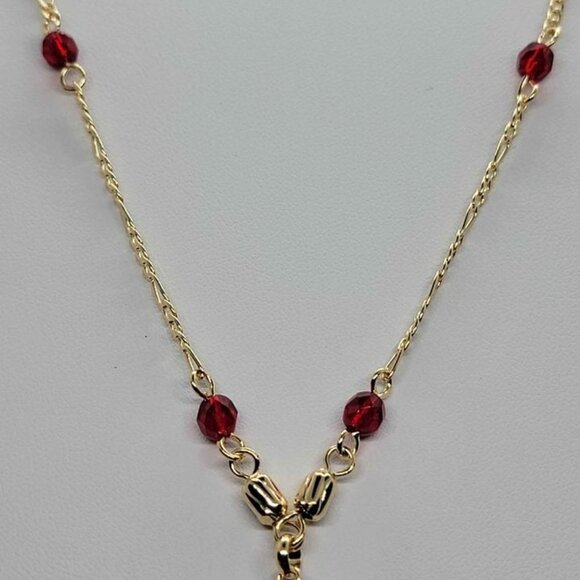 Brand New Brazilian 18k Gold Filled Red Elephant Necklace - Picture 4 of 6